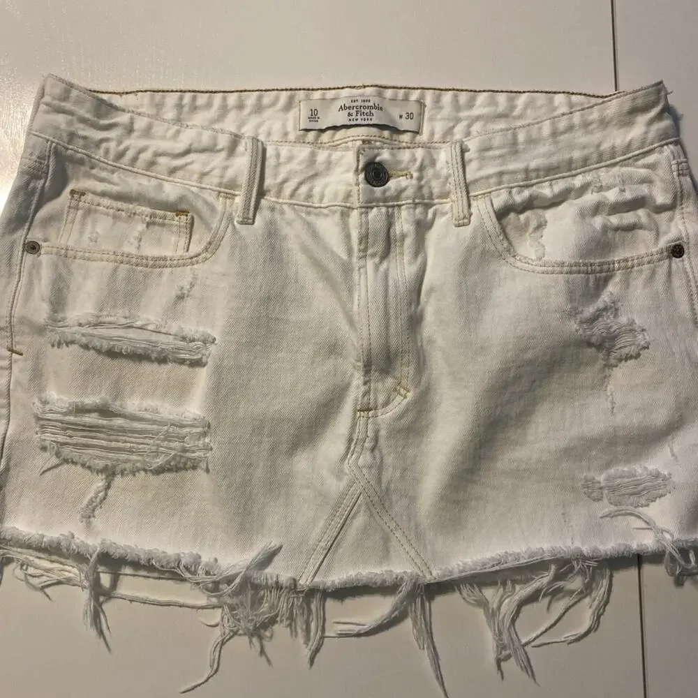 Sz 10 Abercrombie & Fitch denim skirt